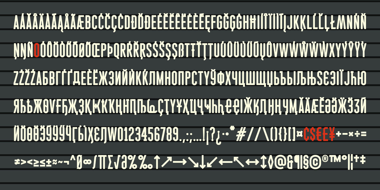 Milky Bar Condensed Font preview